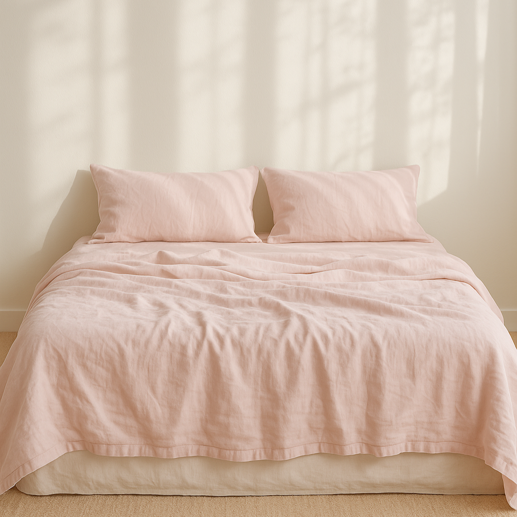 French Linen Sheet Set in Marshmallow