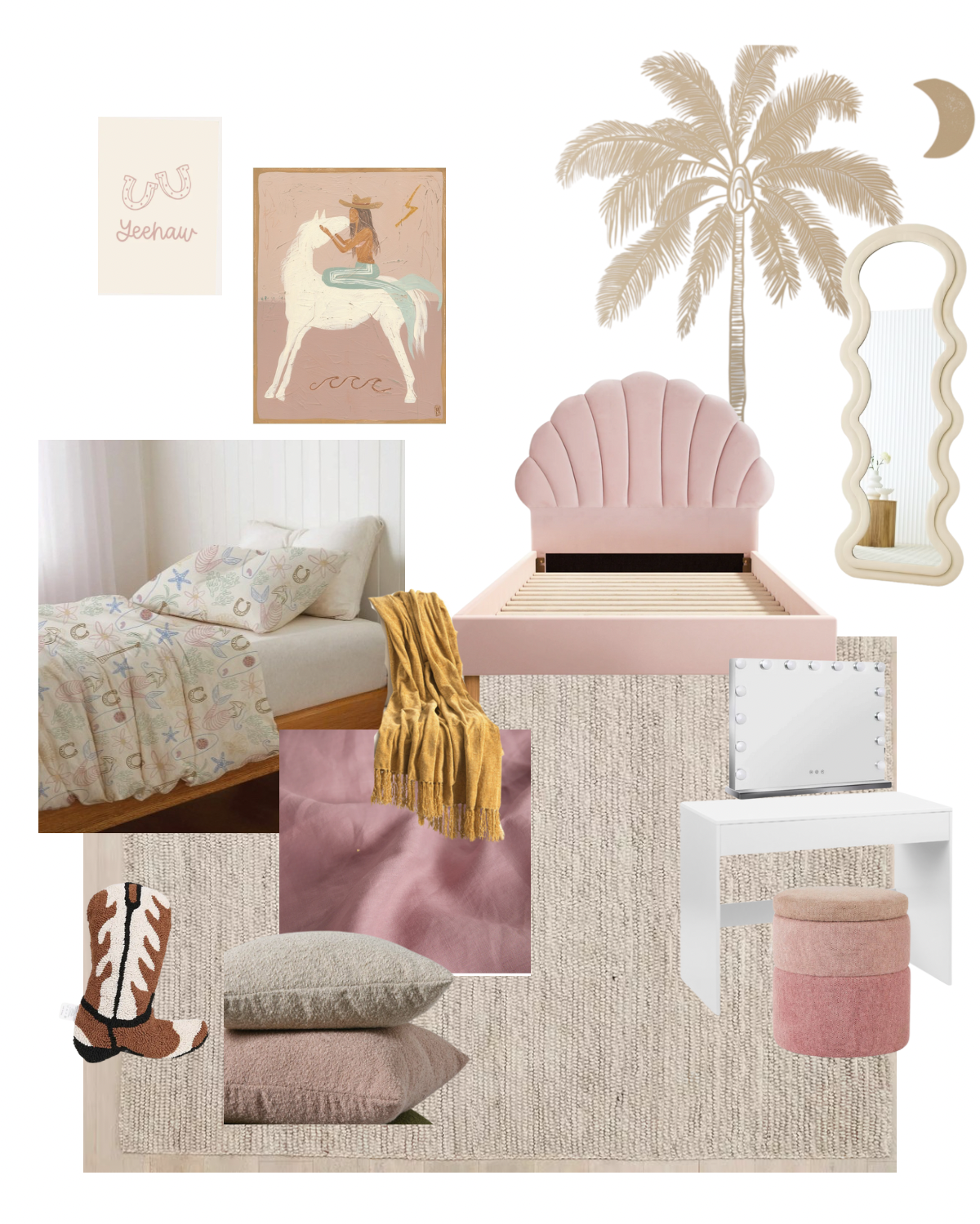 Girls Coastal Cowgirl Room