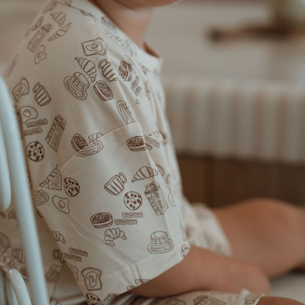 Breakfast Club Pyjamas - Kids Short Sleeve Top