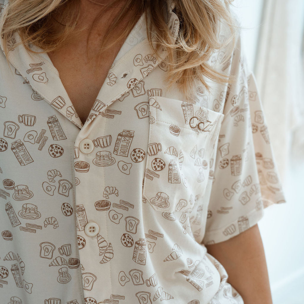 Breakfast Club Pyjamas - Women’s Short Sleeve Top
