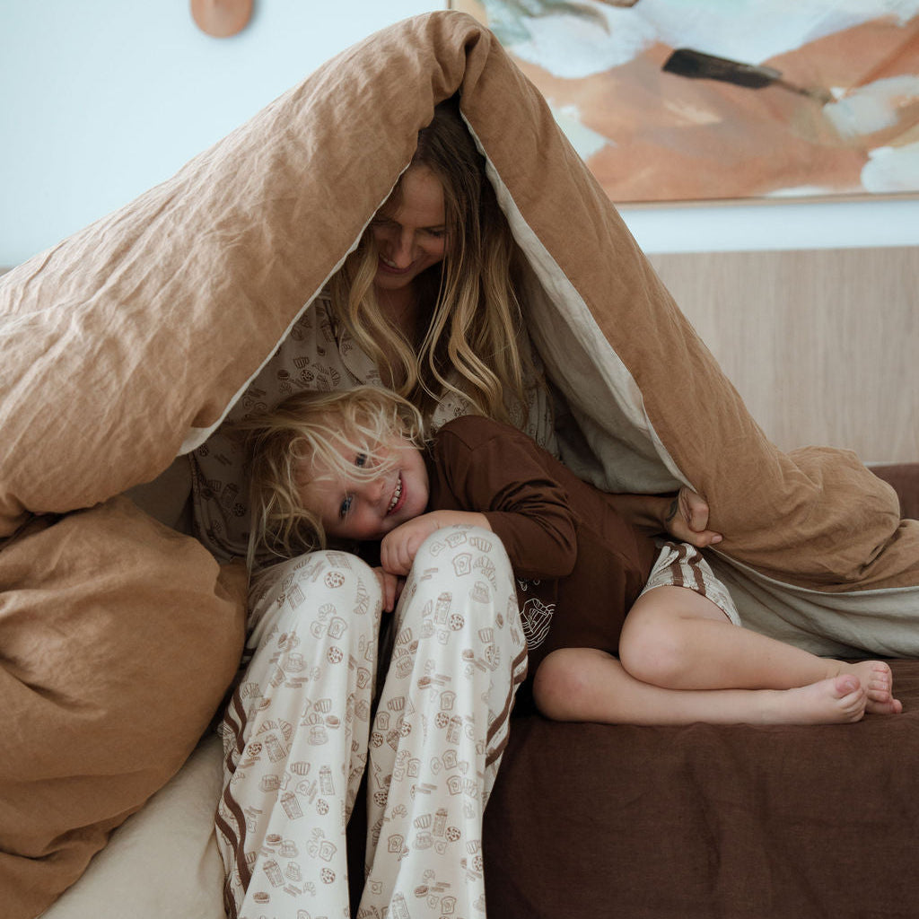 Breakfast Club Pyjamas - Kids Chocolate Long Sleeve Top